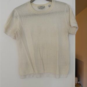 Vince Ivory Knit Top